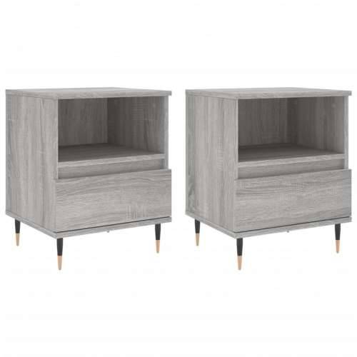 Noćni ormarići 2 kom boja hrasta 40x35x50 cm konstruirano drvo - Sivi hrast sonoma 2 Cijena