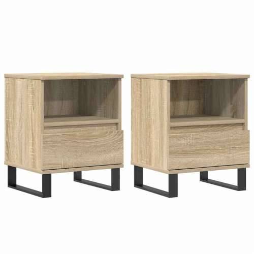 Noćni ormarići 2 kom boja hrasta 40x35x50 cm konstruirano drvo - sonoma hrast 2 Cijena
