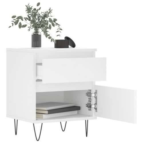 Noćni ormarići 2 kom bijeli 40 x 35 x 50 cm konstruirano drvo Bijela 2 Cijena