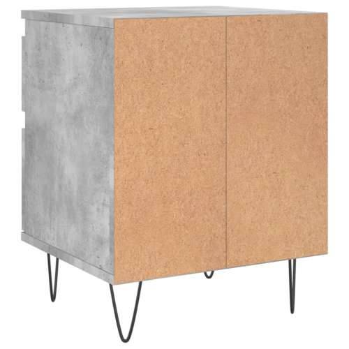 Noćni ormarić siva boja betona 40x35x50 cm konstruirano drvo - Beton siva 1 Cijena