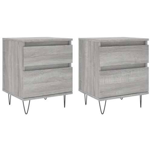 Noćni ormarići 2 kom boja hrasta 40x35x50 cm konstruirano drvo - Sivi hrast sonoma 2 Cijena