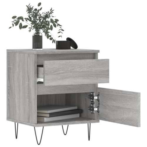 Noćni ormarići 2 kom boja hrasta 40x35x50 cm konstruirano drvo - Sivi hrast sonoma 2 Cijena