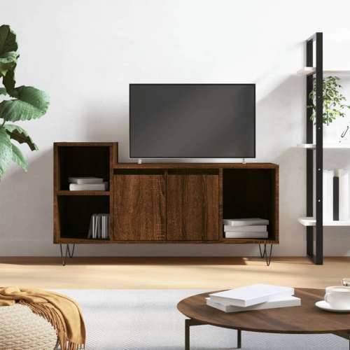 TV ormarić boja smeđeg hrasta 100x35x55 cm konstruirano drvo Smeđi hrast 1 Cijena