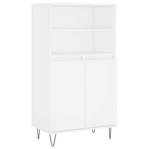 Visoka komoda bijela 60x36x110 cm od konstruiranog drva - Bijela 1 Cijena