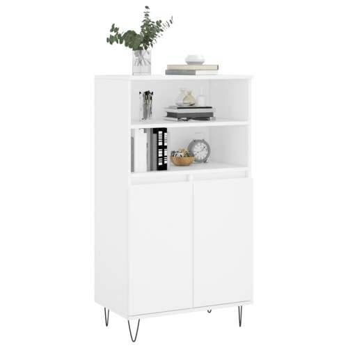 Visoka komoda bijela 60x36x110 cm od konstruiranog drva - Bijela 1 Cijena