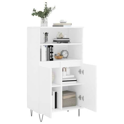 Visoka komoda bijela 60x36x110 cm od konstruiranog drva - Bijela 1 Cijena
