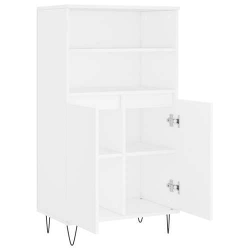 Visoka komoda bijela 60x36x110 cm od konstruiranog drva - Bijela 1 Cijena