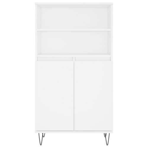 Visoka komoda bijela 60x36x110 cm od konstruiranog drva - Bijela 1 Cijena