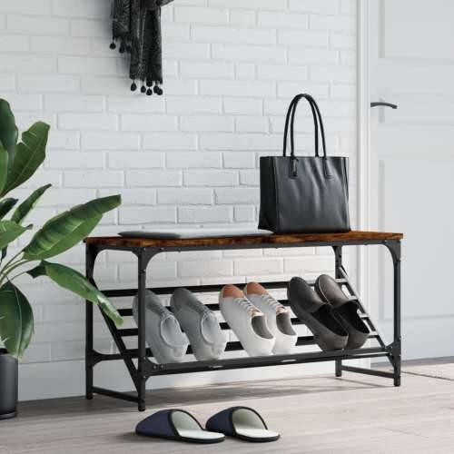 Stalak za cipele boja hrasta 90 x 30 x 45 cm konstruirano drvo - Dimljeni hrast 1 45 cm 90 cm Cijena