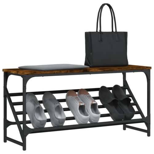 Stalak za cipele boja hrasta 90 x 30 x 45 cm konstruirano drvo - Dimljeni hrast 1 45 cm 90 cm Cijena
