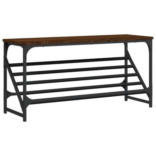 Stalak za cipele boja hrasta 90 x 30 x 45 cm konstruirano drvo - Smeđi hrast 1 45 cm 90 cm Cijena