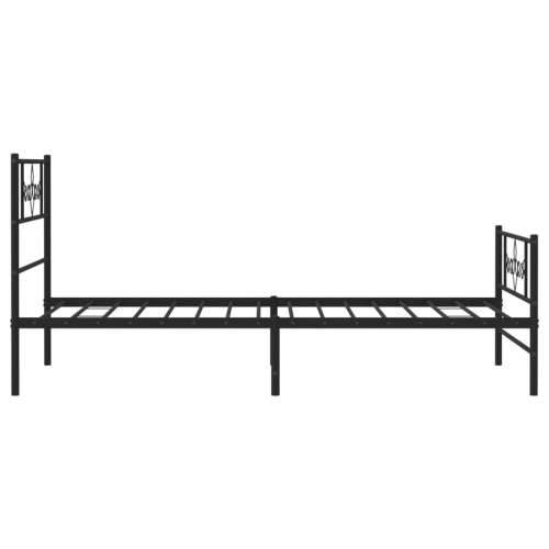 Metalni okvir kreveta uzglavlje i podnožje crni 80x200 cm - Crna 80 x 200 cm s uzglavljem i podnožjem Cijena