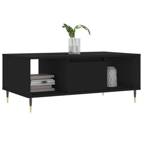 Stolić za kavu crni 90 x 50 x 36,5 cm od konstruiranog drva - Crna 1 Cijena
