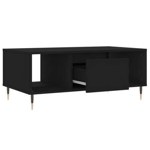 Stolić za kavu crni 90 x 50 x 36,5 cm od konstruiranog drva - Crna 1 Cijena