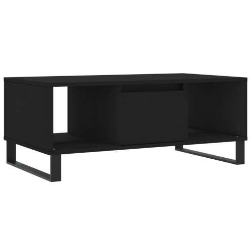 Stolić za kavu crni 90 x 50 x 36,5 cm od konstruiranog drva - Crna 1 Cijena
