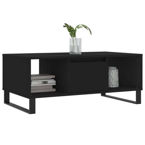 Stolić za kavu crni 90 x 50 x 36,5 cm od konstruiranog drva - Crna 1 Cijena