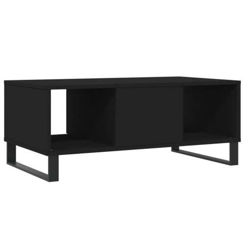 Stolić za kavu crni 90 x 50 x 36,5 cm od konstruiranog drva - Crna 1 Cijena