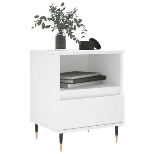 Noćni ormarići 2 kom bijeli 40 x 35 x 50 cm konstruirano drvo - Bijela 2 Cijena