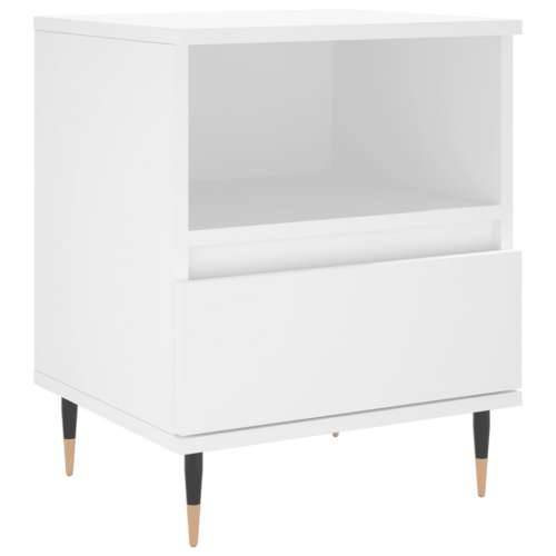 Noćni ormarići 2 kom bijeli 40 x 35 x 50 cm konstruirano drvo - Bijela 2 Cijena