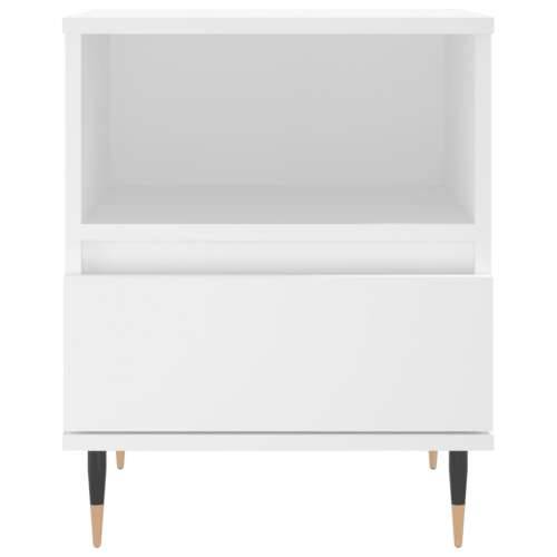 Noćni ormarići 2 kom bijeli 40 x 35 x 50 cm konstruirano drvo - Bijela 2 Cijena