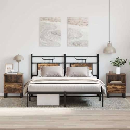 Noćni ormarići 2 kom boja hrasta 40x35x50 cm konstruirano drvo - Dimljeni hrast 2 Cijena