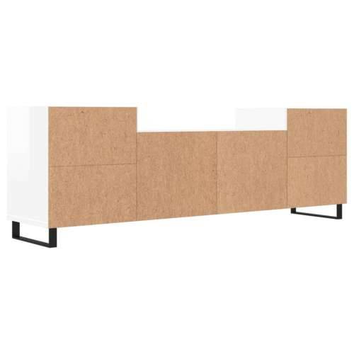 TV ormarić sjajni bijeli 160x35x55 cm od konstruiranog drva - Visoko sjajno bijela 1 Cijena