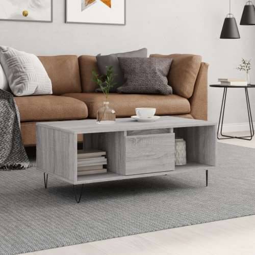 Stolić za kavu boja sivog hrasta 90x50x36,5cm konstruirano drvo - Sivi hrast sonoma 1 Cijena
