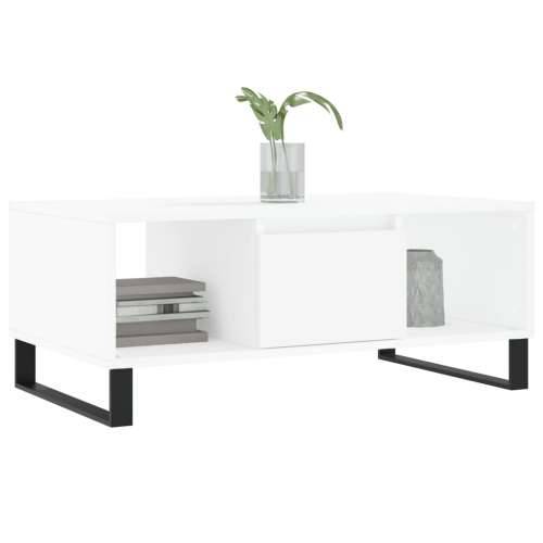 Stolić za kavu bijeli 90 x 50 x 36,5 cm od konstruiranog drva - Bijela 1 Cijena