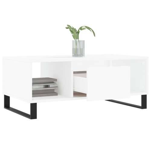 Stolić za kavu bijeli 90 x 50 x 36,5 cm od konstruiranog drva - Bijela 1 Cijena