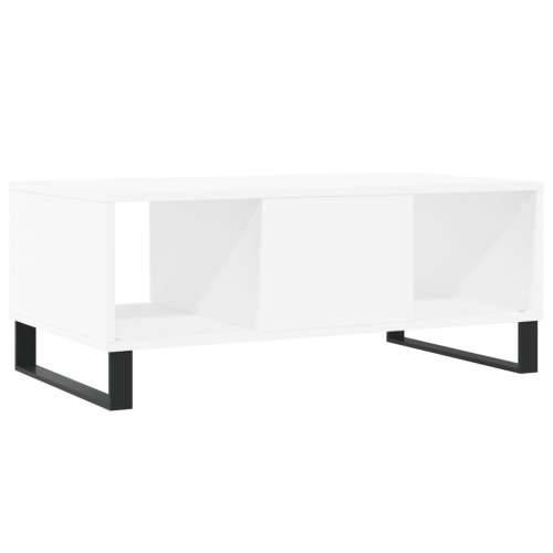 Stolić za kavu bijeli 90 x 50 x 36,5 cm od konstruiranog drva - Bijela 1 Cijena