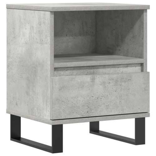 Noćni ormarić siva boja betona 40x35x50 cm konstruirano drvo - Beton siva 1 Cijena