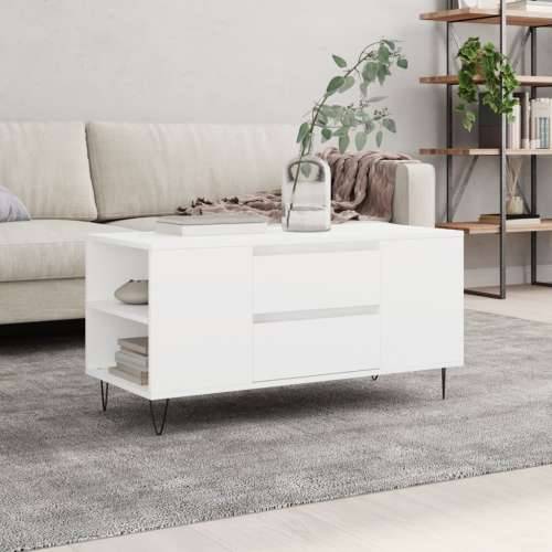 Stolić za kavu bijeli 102 x 44,5 x 50 cm od konstruiranog drva - Bijela 1 Cijena
