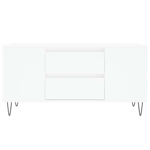 Stolić za kavu bijeli 102 x 44,5 x 50 cm od konstruiranog drva - Bijela 1 Cijena