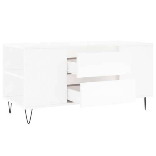 Stolić za kavu bijeli 102 x 44,5 x 50 cm od konstruiranog drva - Bijela 1 Cijena