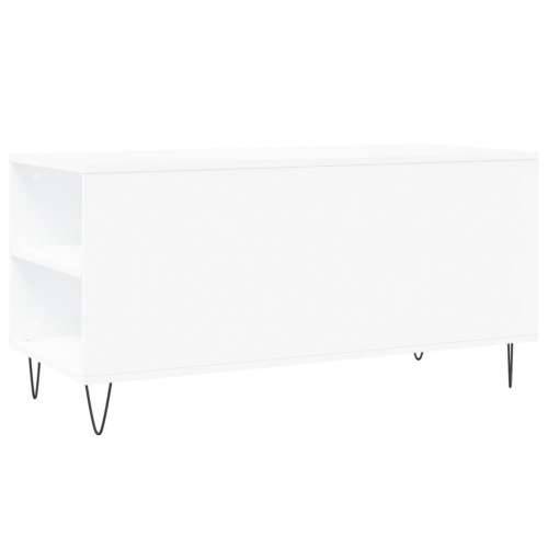 Stolić za kavu bijeli 102 x 44,5 x 50 cm od konstruiranog drva - Bijela 1 Cijena