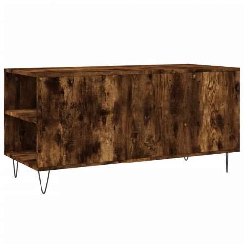 Stolić za kavu boja hrasta 102x44,5x50 cm od konstruiranog drva - Dimljeni hrast 1 Cijena