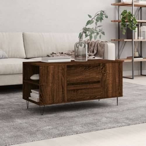 Stolić za kavu boja hrasta 102x44,5x50 cm od konstruiranog drva Smeđi hrast 1 Cijena