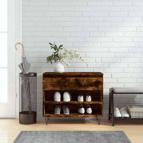 Ormarić za cipele boja hrasta 70 x 36 x 60 cm konstruirano drvo - Dimljeni hrast 1 Cijena
