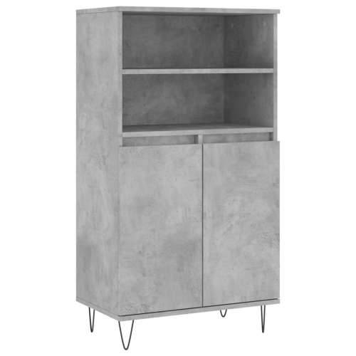 Visoka komoda siva betona 60x36x110 cm od konstruiranog drva - Beton siva 1 Cijena