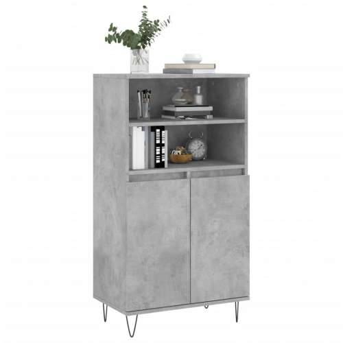 Visoka komoda siva betona 60x36x110 cm od konstruiranog drva - Beton siva 1 Cijena