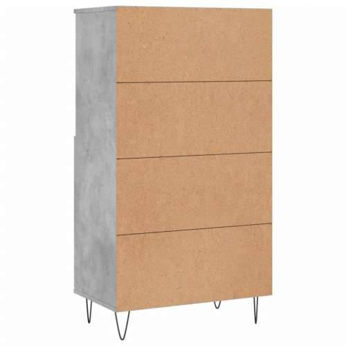 Visoka komoda siva betona 60x36x110 cm od konstruiranog drva - Beton siva 1 Cijena