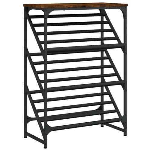 Stalak za cipele boja hrasta 60x30x85 cm konstruirano drvo - Dimljeni hrast 1 85 cm 60 cm Cijena