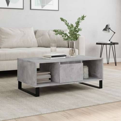 Stolić za kavu boja betona 90x50x36,5 cm konstruirano drvo - Beton siva 1 Cijena