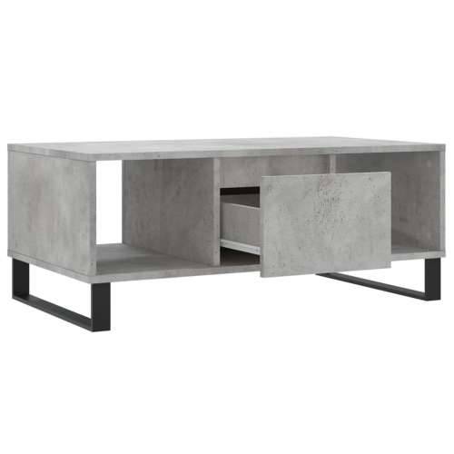 Stolić za kavu boja betona 90x50x36,5 cm konstruirano drvo - Beton siva 1 Cijena