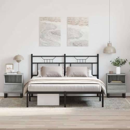 Noćni ormarići 2 kom boja hrasta 40x35x50 cm konstruirano drvo - Sivi hrast sonoma 2 Cijena