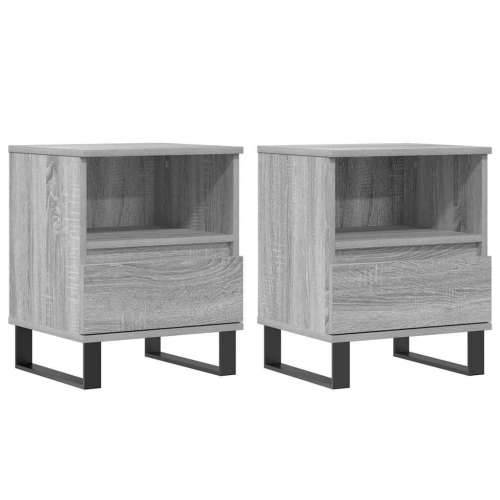 Noćni ormarići 2 kom boja hrasta 40x35x50 cm konstruirano drvo - Sivi hrast sonoma 2 Cijena