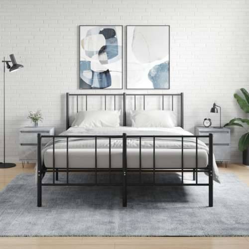 Noćni ormarići 2 kom boja betona 40x35x50 cm konstruirano drvo - Beton siva 2 Cijena