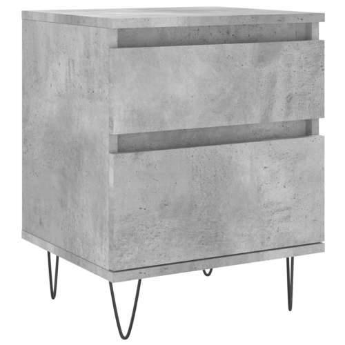 Noćni ormarići 2 kom boja betona 40x35x50 cm konstruirano drvo - Beton siva 2 Cijena