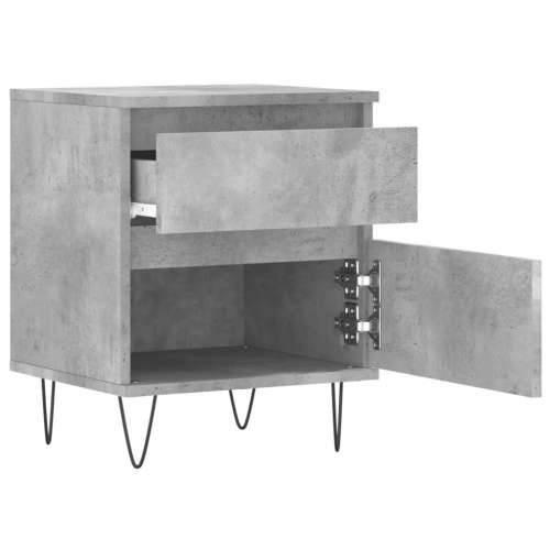 Noćni ormarići 2 kom boja betona 40x35x50 cm konstruirano drvo - Beton siva 2 Cijena