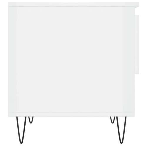 Stolić za kavu sjajni bijeli 50 x 46 x 50 cm konstruirano drvo - Visoko sjajno bijela 1 Cijena